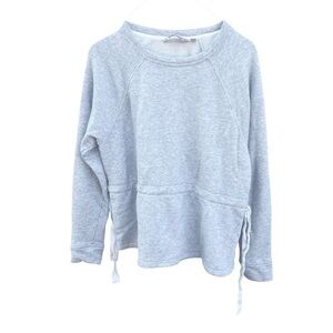 Athleta Studio Cinch Heather Grey Sweatshirt